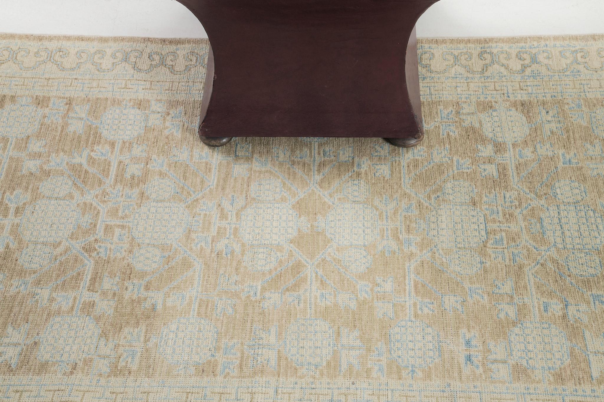Vintage Style Khotan Design Runner In New Condition For Sale In WEST HOLLYWOOD, CA