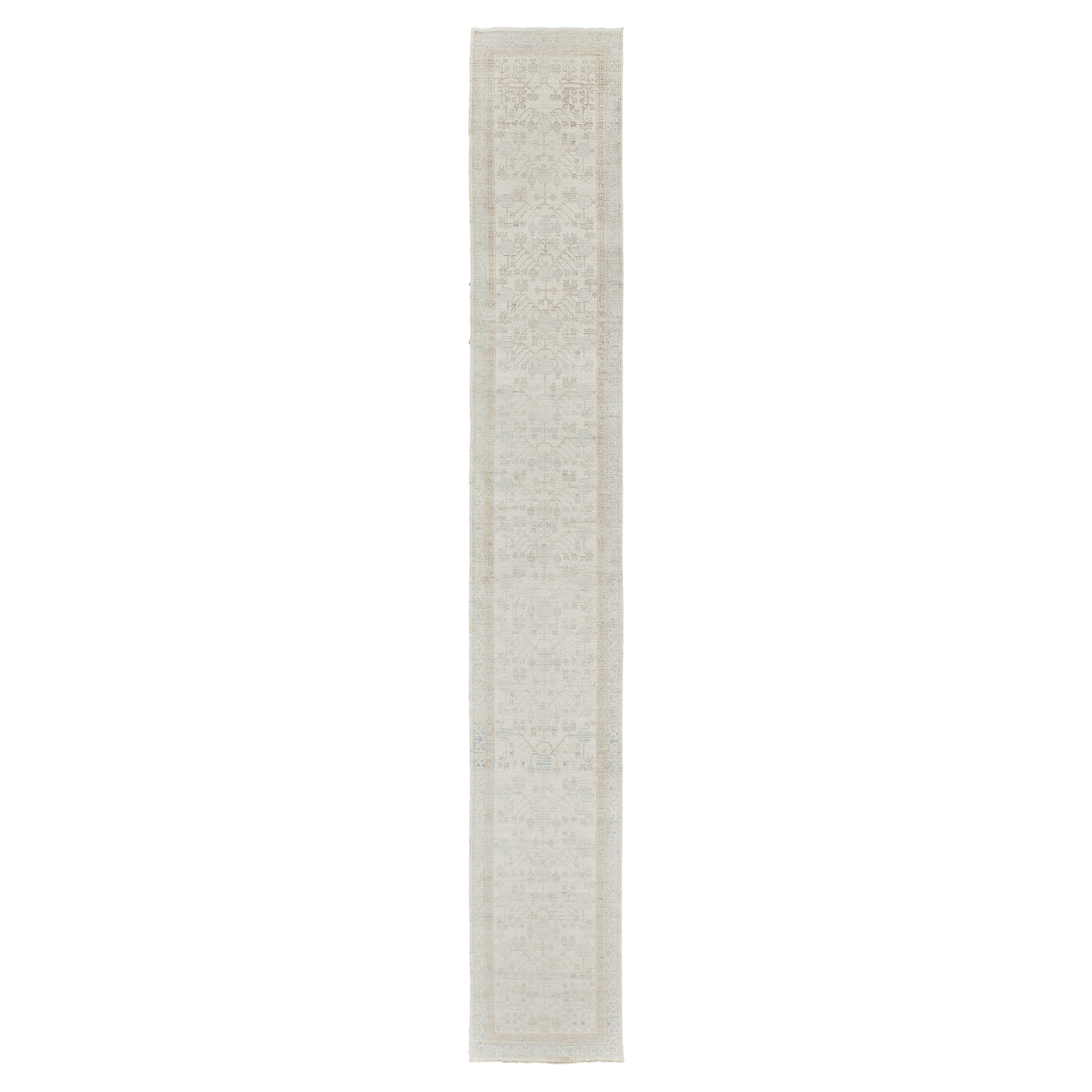 Runner di design Khotan in stile vintage