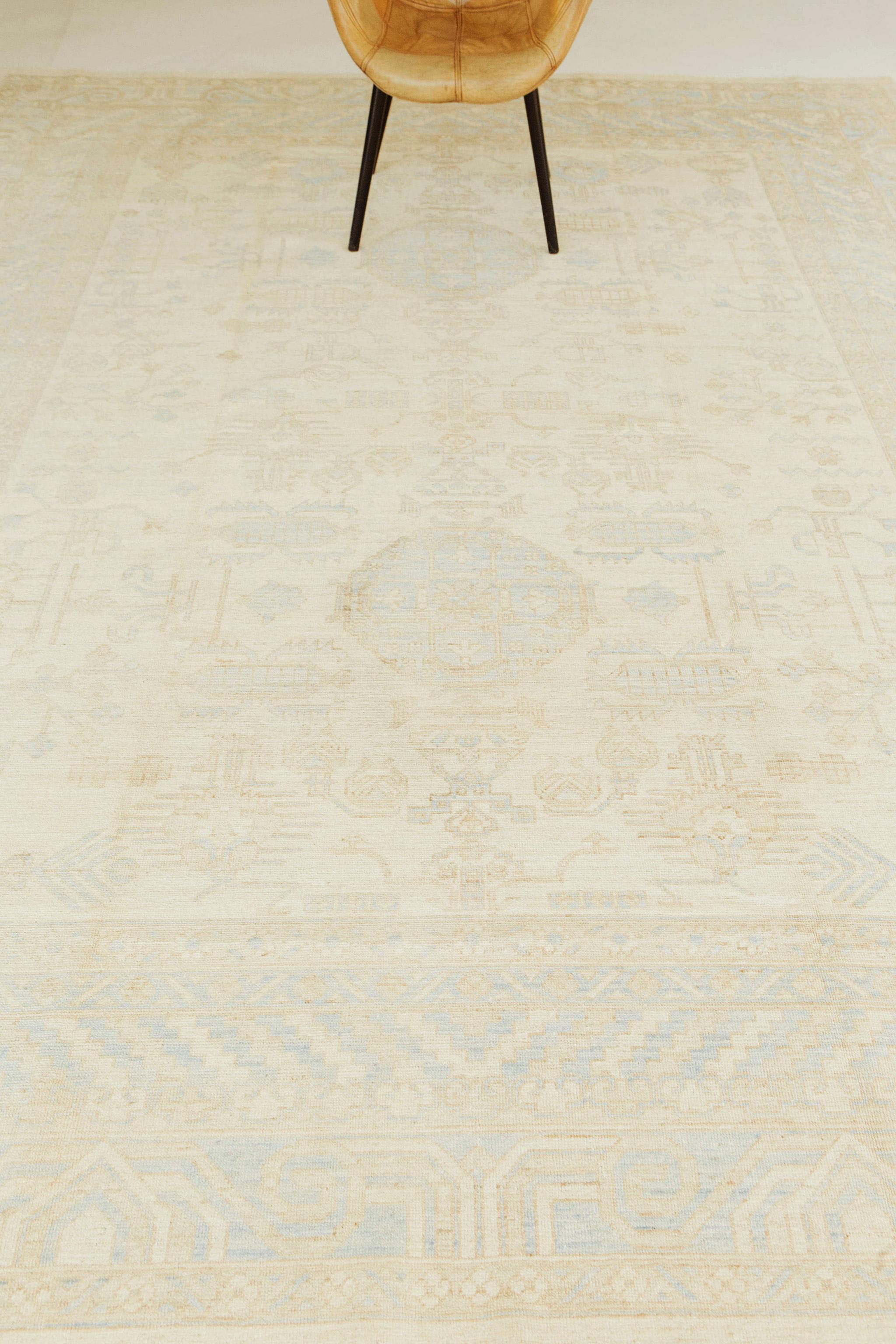 Contemporary Vintage Style Khotan Revival Rug For Sale