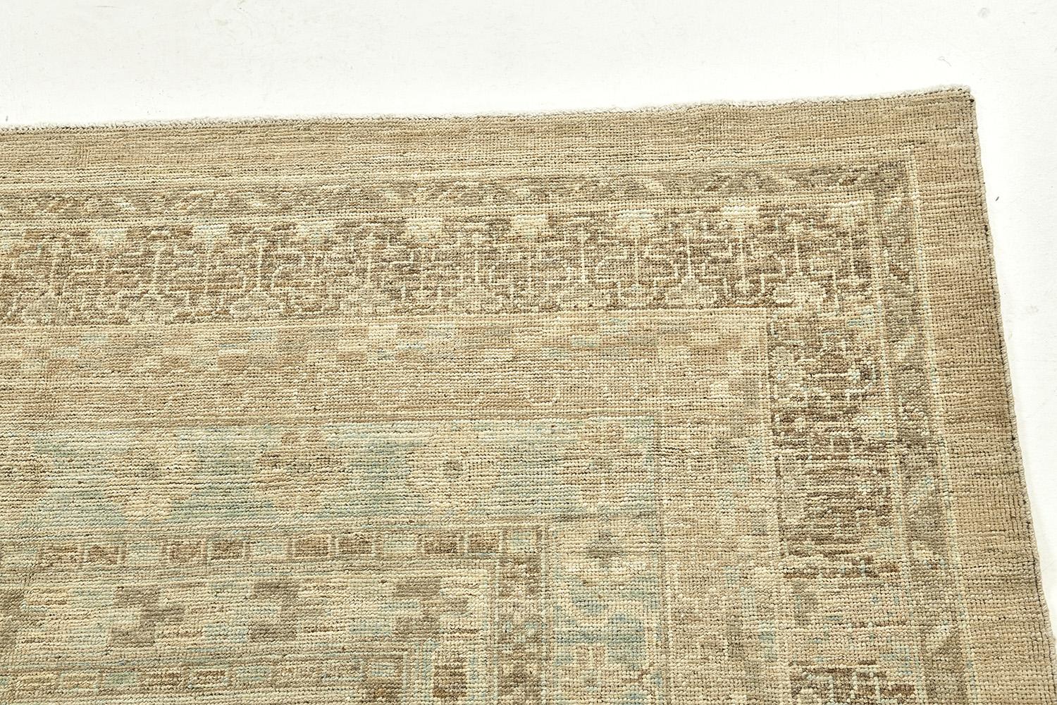 Khotan Revival-Teppich im Vintage-Stil im Angebot 1