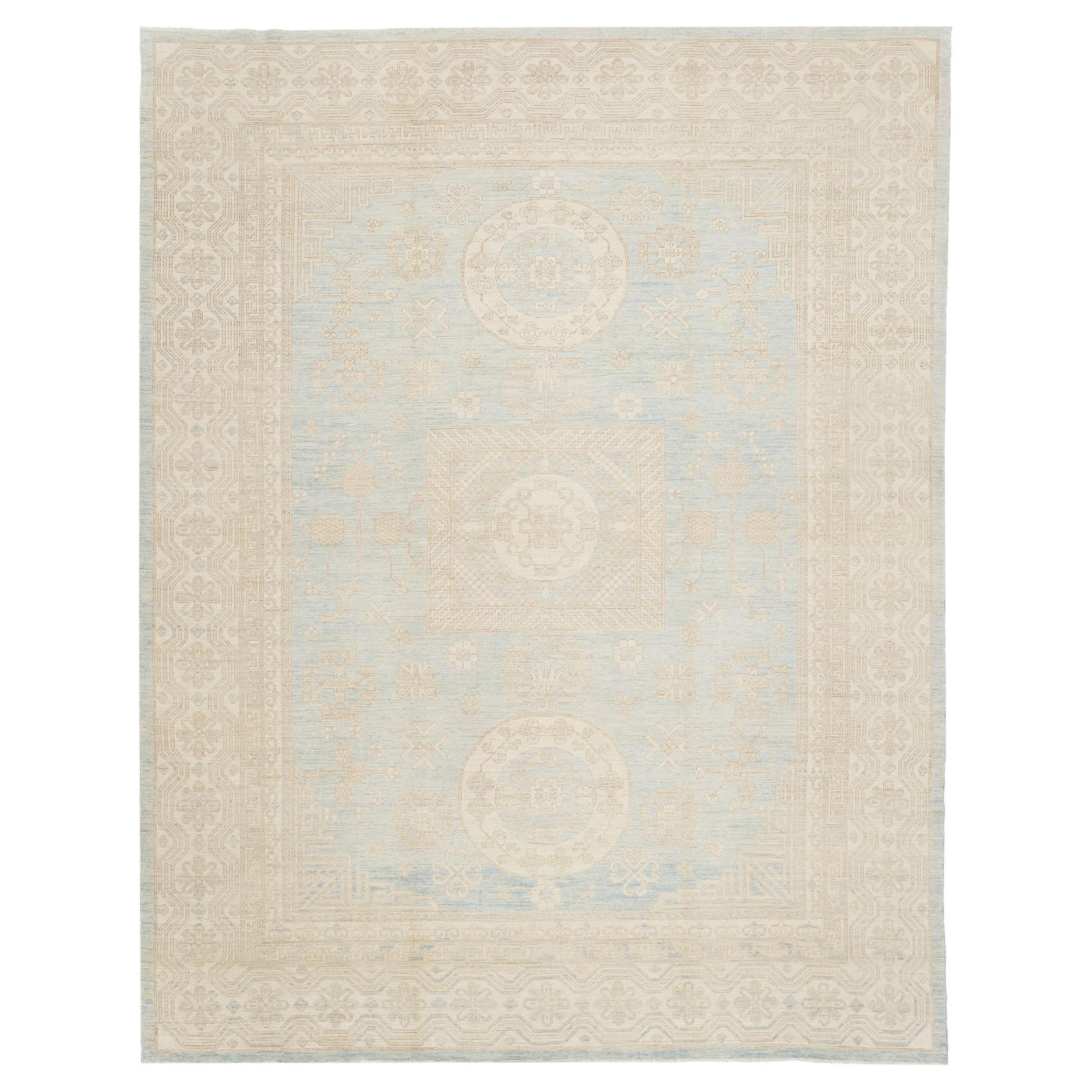 Vintage Style Khotan Revival Rug