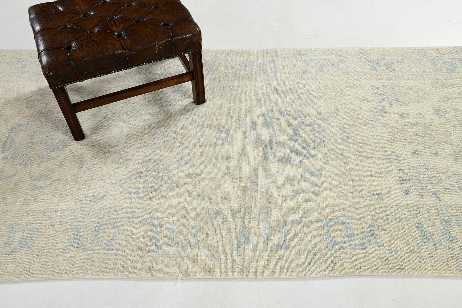 Vintage Style Khotan Revival Runner In New Condition For Sale In WEST HOLLYWOOD, CA