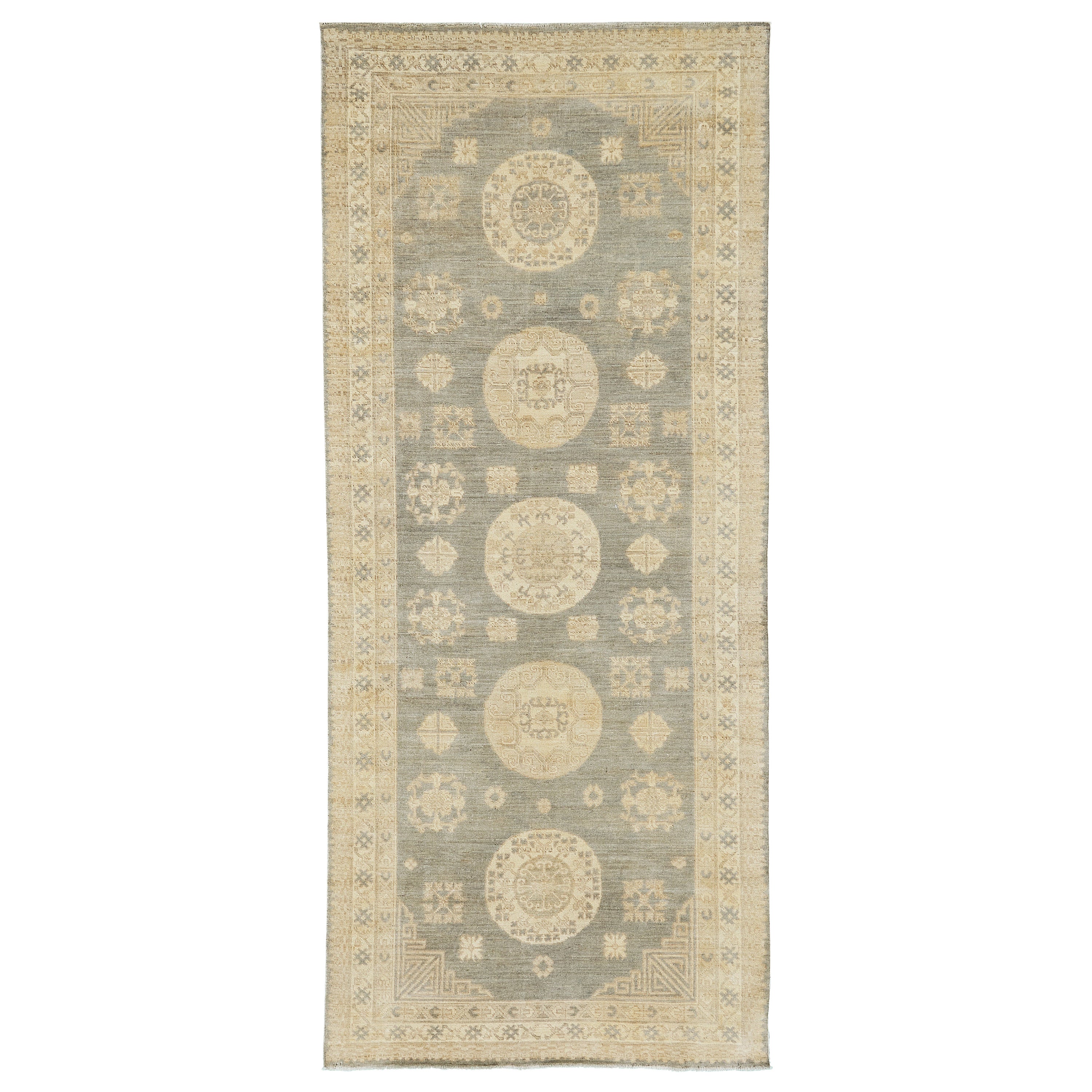 Runner Khotan Revival in stile vintage