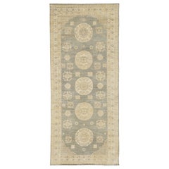 Tapis de couloir néo-baroque vintage style Khotan