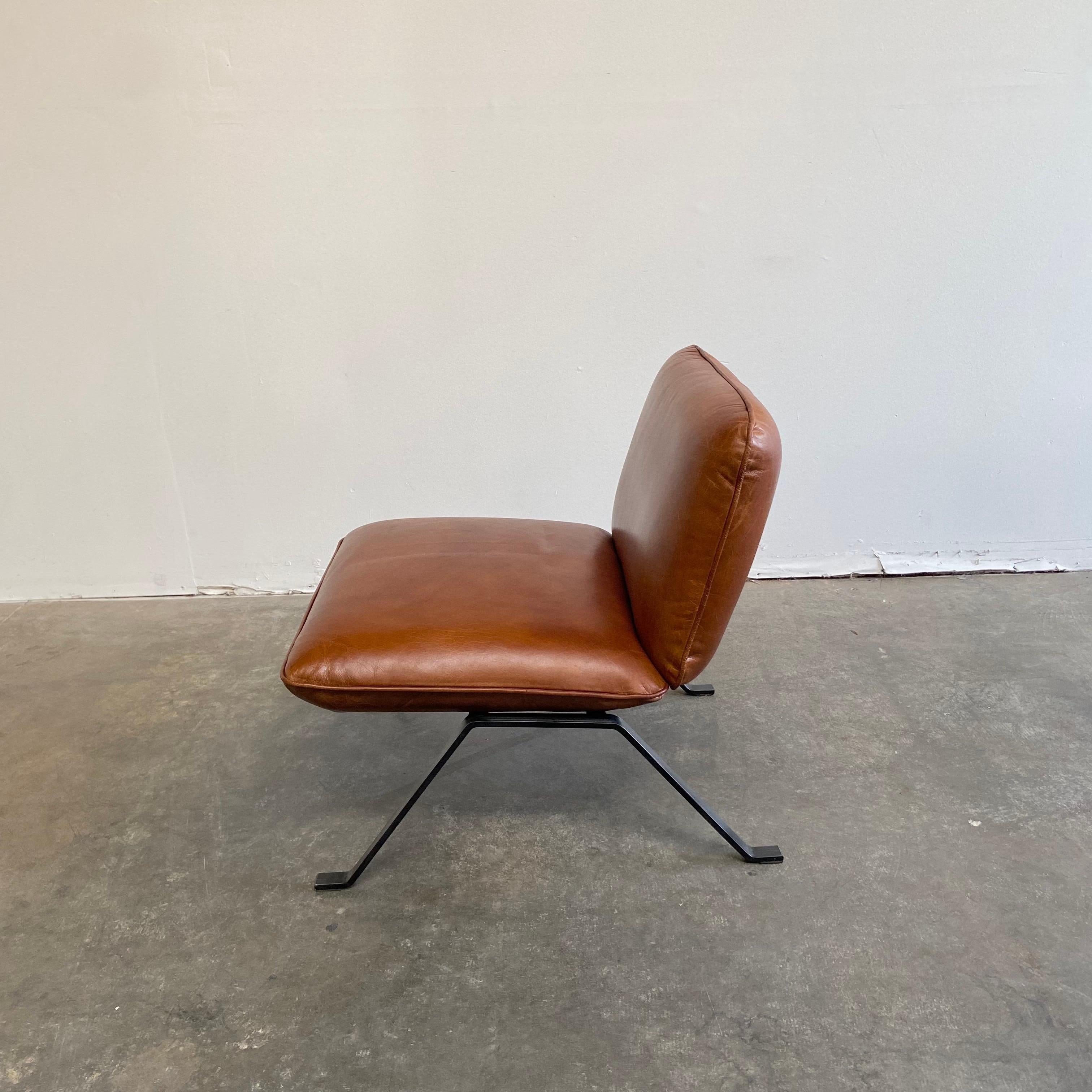 leather slipper chair