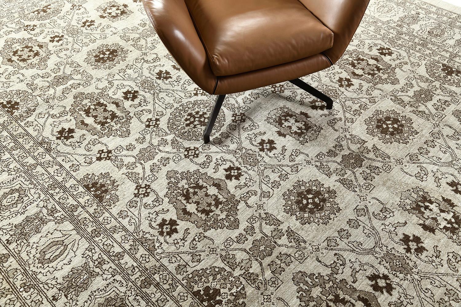 Mahal-Design-Teppich im Vintage-Stil im Zustand „Neu“ im Angebot in WEST HOLLYWOOD, CA