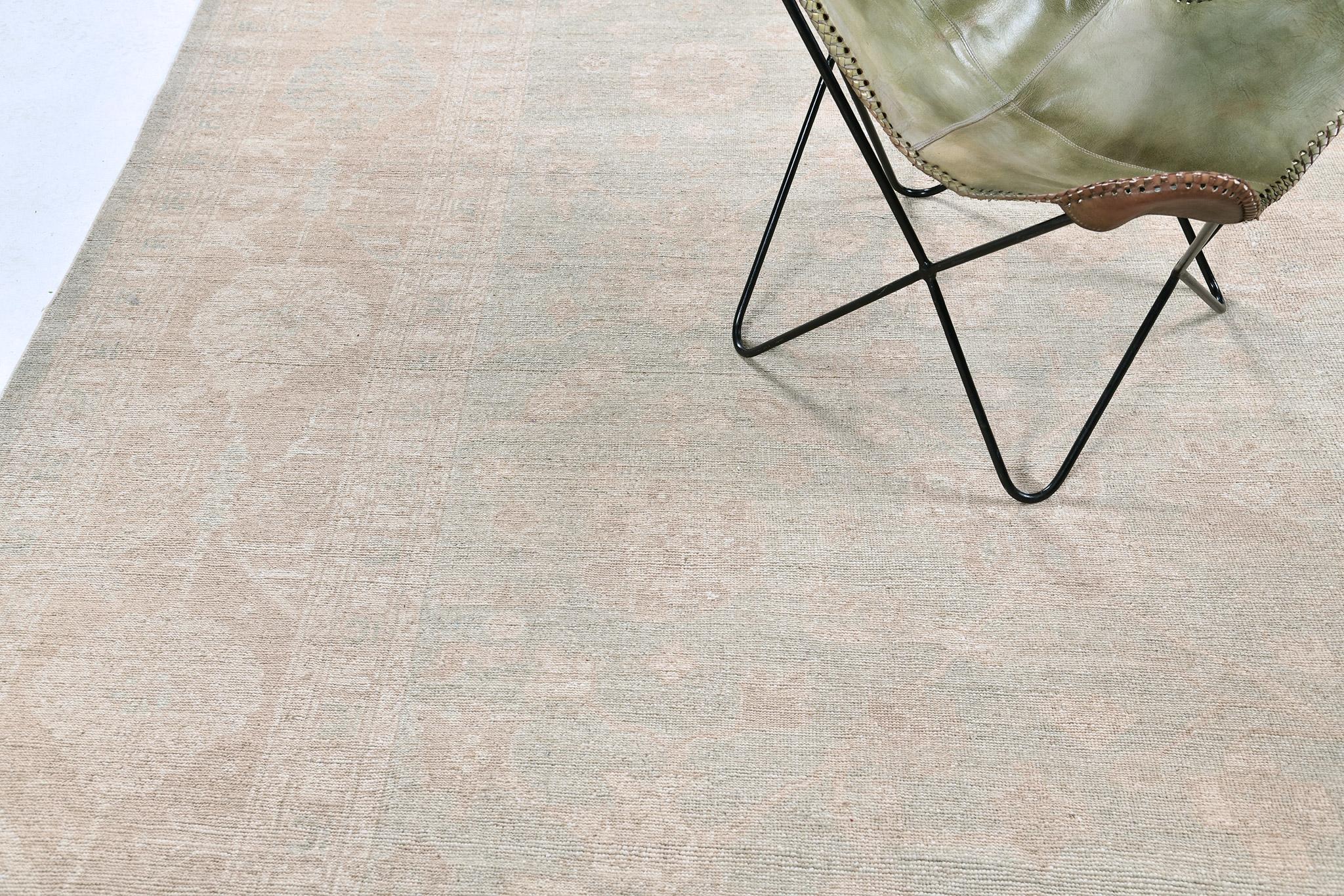 Mahal Design-Teppich im Vintage-Stil (21. Jahrhundert und zeitgenössisch) im Angebot