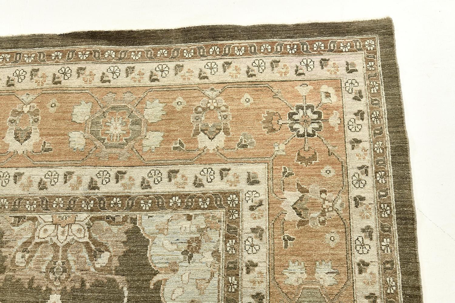 Wool Vintage Style Mahal Revival Rug For Sale