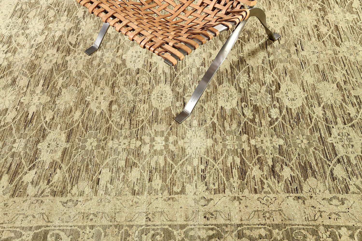 Vintage Style Mahal Revival Rug For Sale 1
