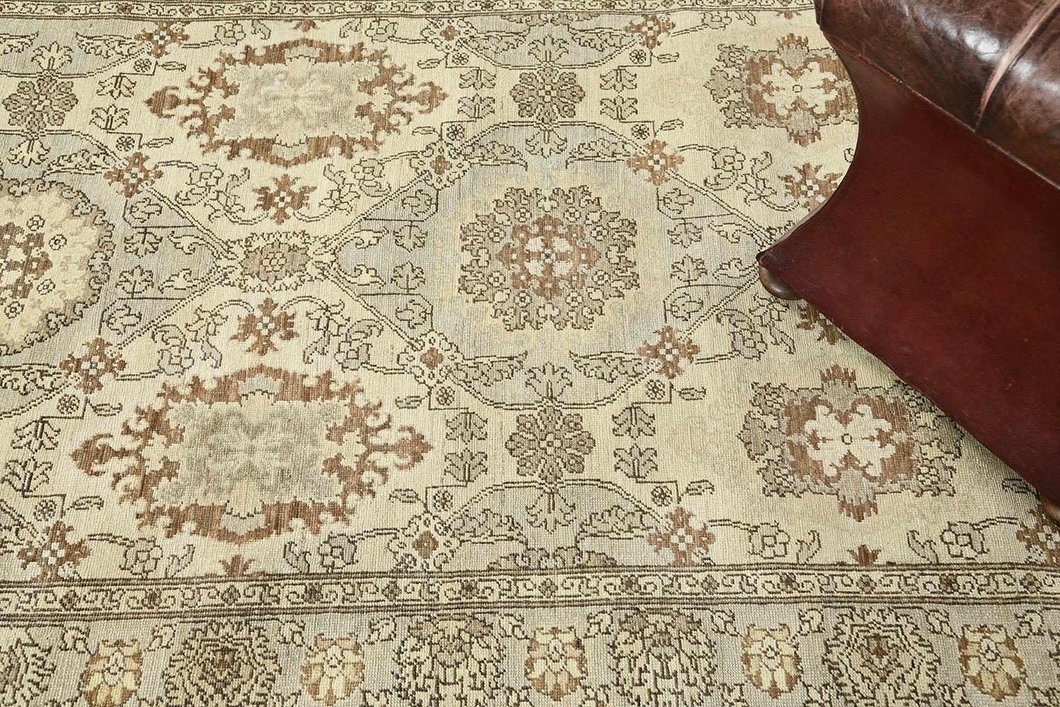 Mahal Revival-Läufer im Vintage-Stil (Afghanisch) im Angebot