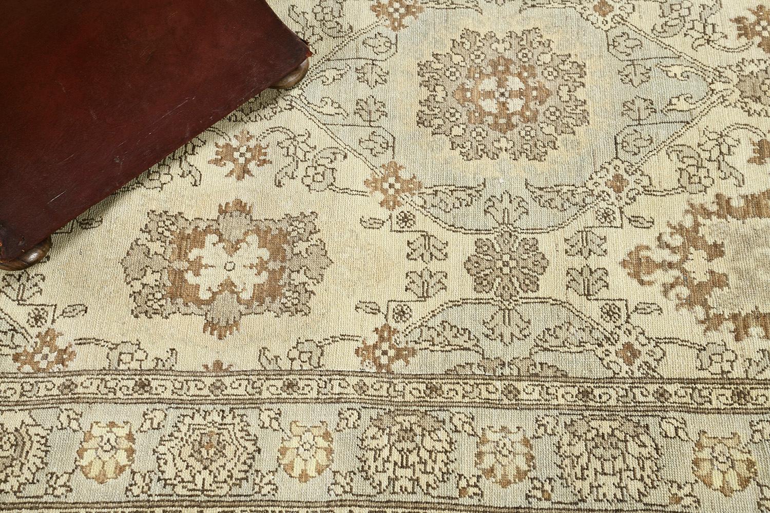 Mahal Revival-Läufer im Vintage-Stil (Handgeknüpft) im Angebot