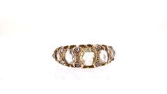 Victorian Rose Cut Diamond and Rose Gold Ring