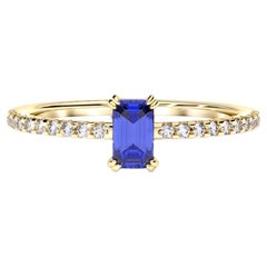 Vintage style moissanite 14k gold ring.