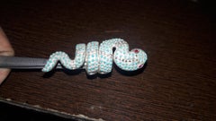 Vintage style natural Rose cut diamonds turquoise full finger snake Ring