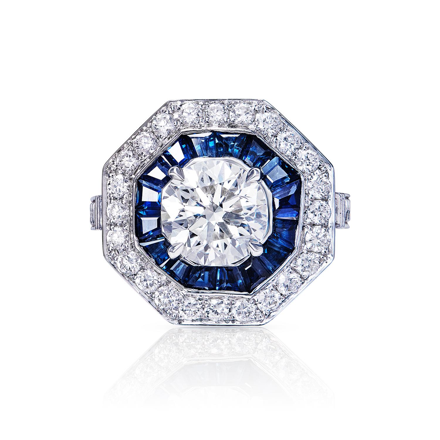 If you're looking for a Vintage Style diamond ring that's truly brilliant, you'll want to check out this certified round brilliant-cut diamond ring. The cut is also very impressive, with 58 facets that make it sparkle and shine. It's set in a simple