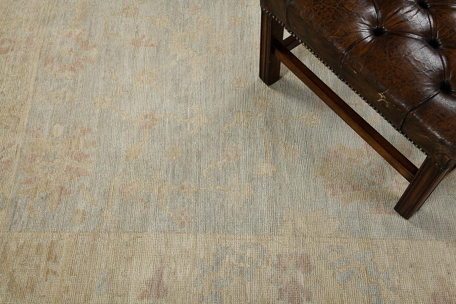 Vintage Style Oushak Kollektion Teppich (Pakistanisch) im Angebot