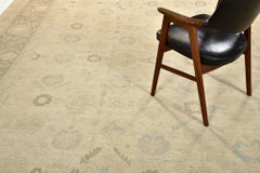 Vintage Style Oushak Design Rug D5477