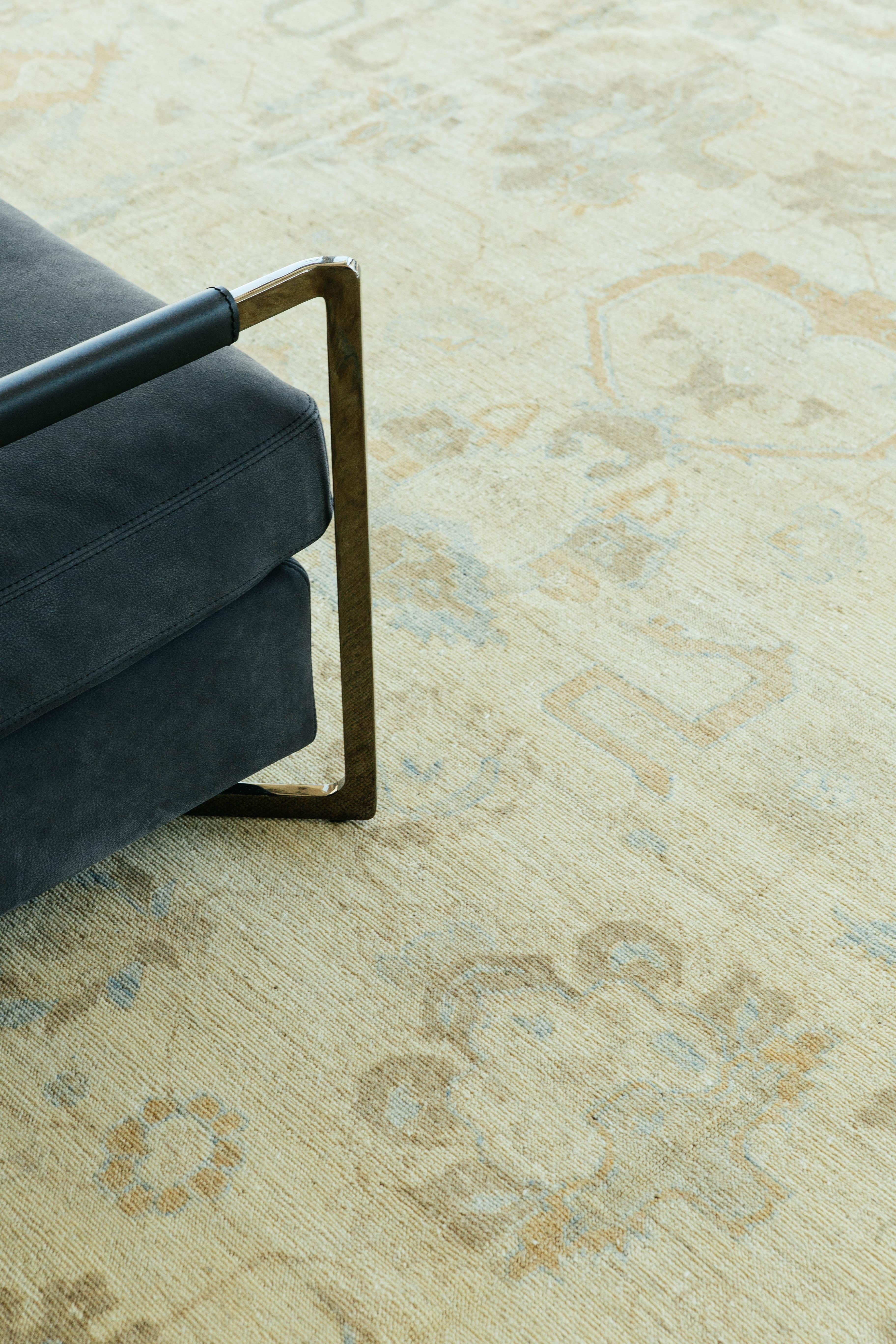 Tapis vintage à motifs Oushak Neuf - En vente à WEST HOLLYWOOD, CA