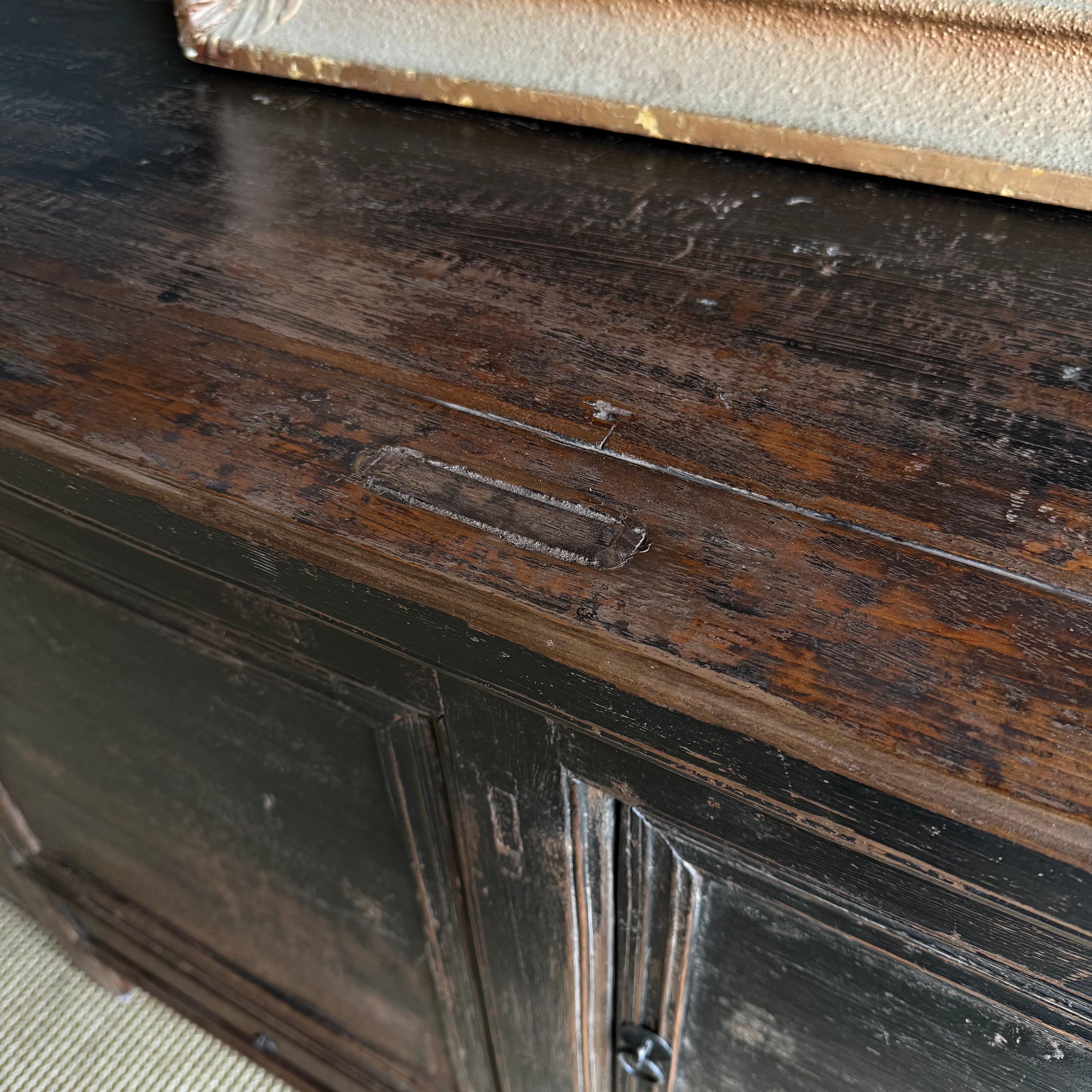 Armario de Madera de Olmo Pintado Estilo Vintage con 2 Puertas en venta 5