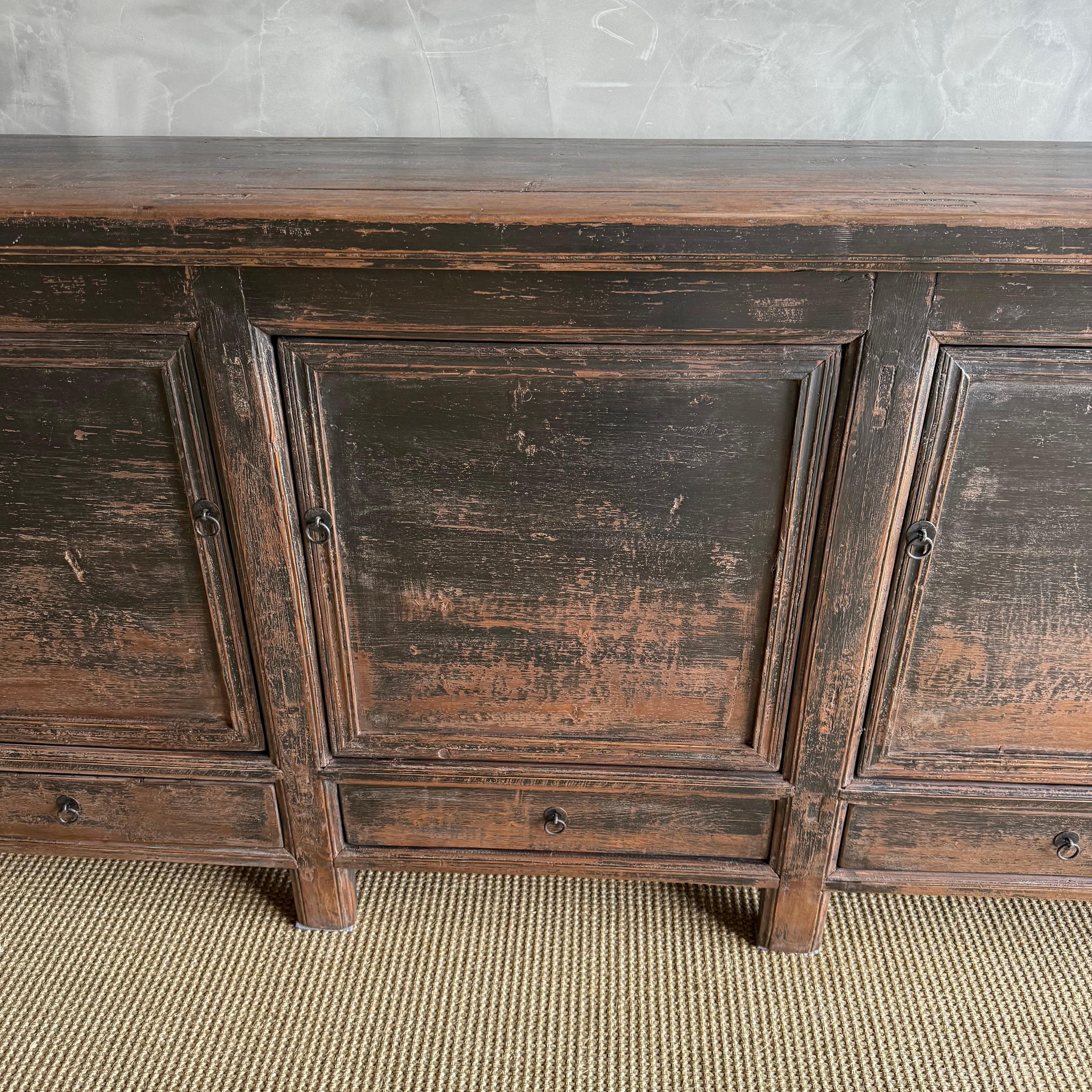 Armario de Madera de Olmo Pintado Estilo Vintage con 2 Puertas en venta 2