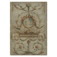 Vintage-Style Panoramic Decorative Panel Mounted on Canvas, 19th Century