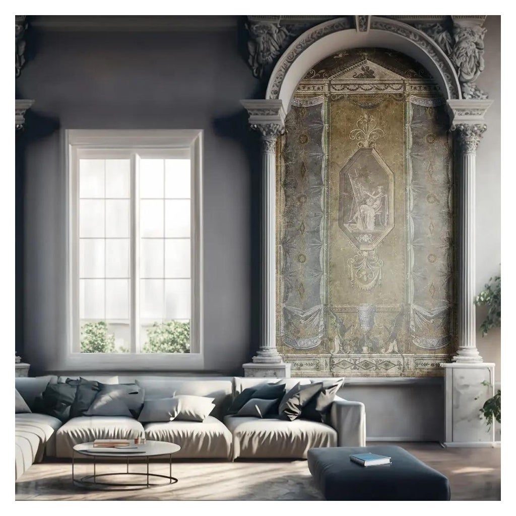 Vintage-Style Panoramic Decorative Panel No.2
