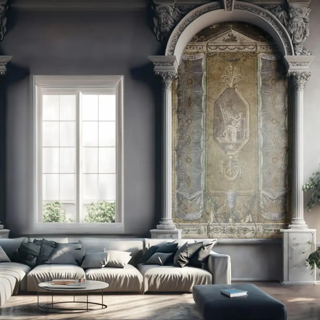 Vintage-Style Panoramic Decorative Panel No.2