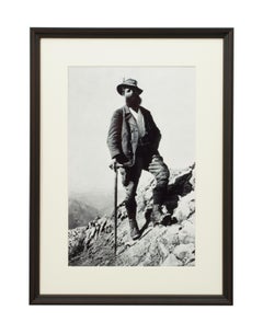 Vintage Style Photography, Framed Alpine Ski Photograph, Bavarian Guide