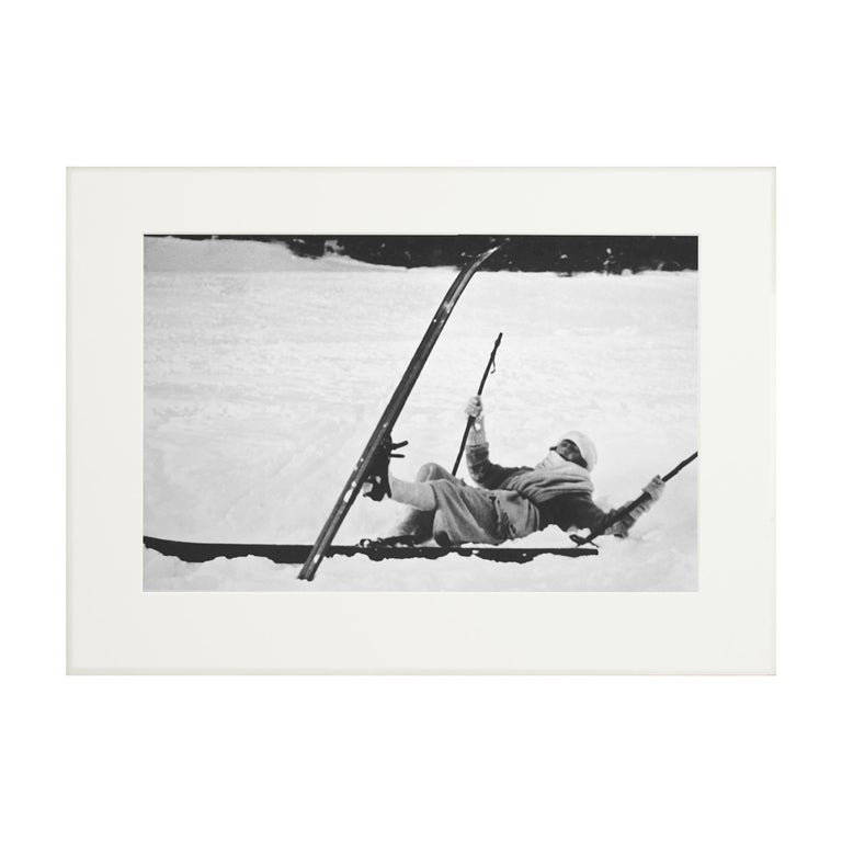 Sporting Art Vintage Style Photography, Framed Alpine Ski Photograph, Opps For Sale