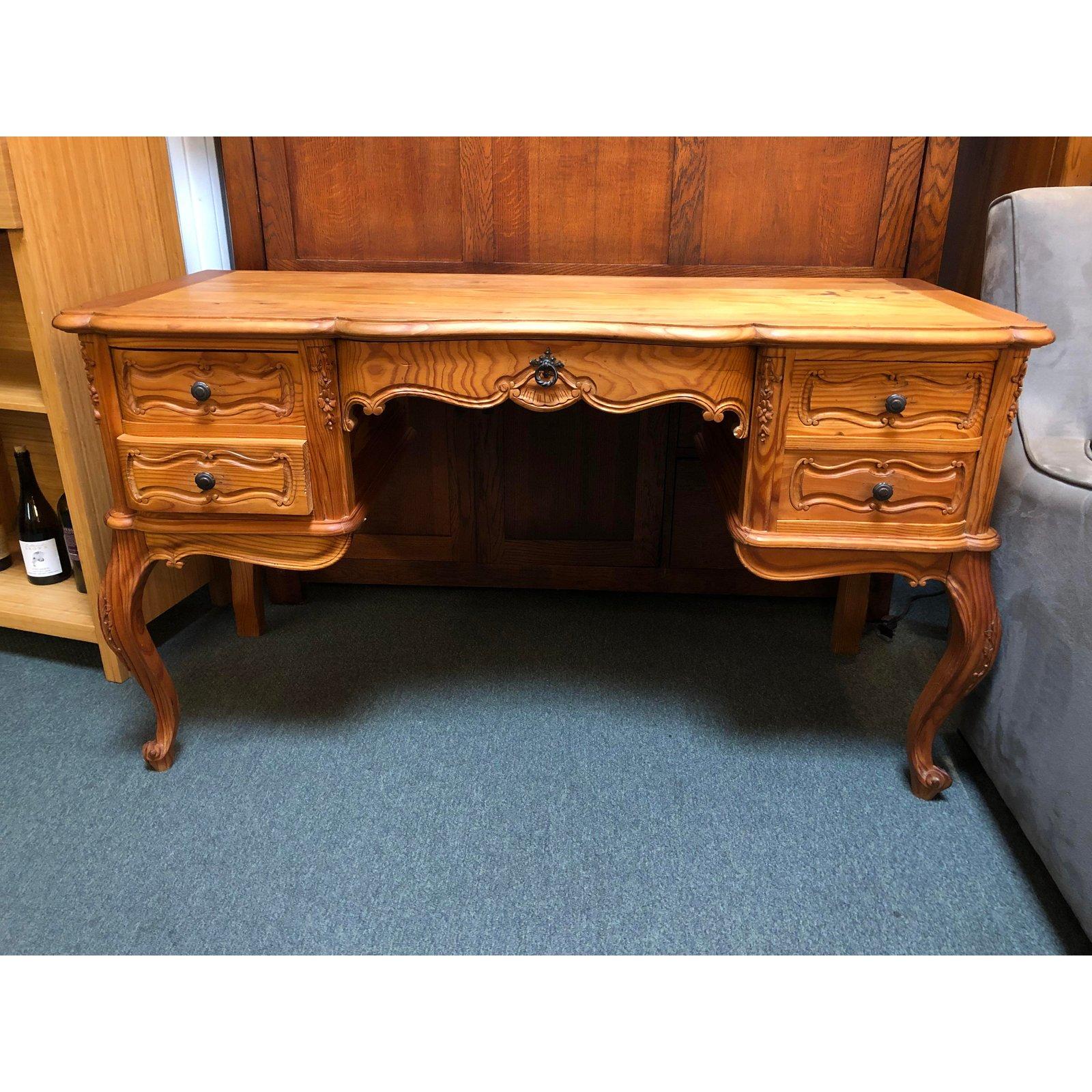 Vintage Style Pine Writing Desk For Sale 4