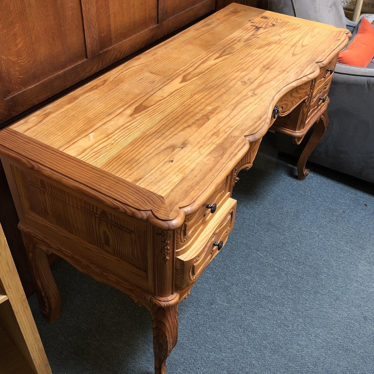 Vintage Style Pine Writing Desk For Sale At 1stdibs
