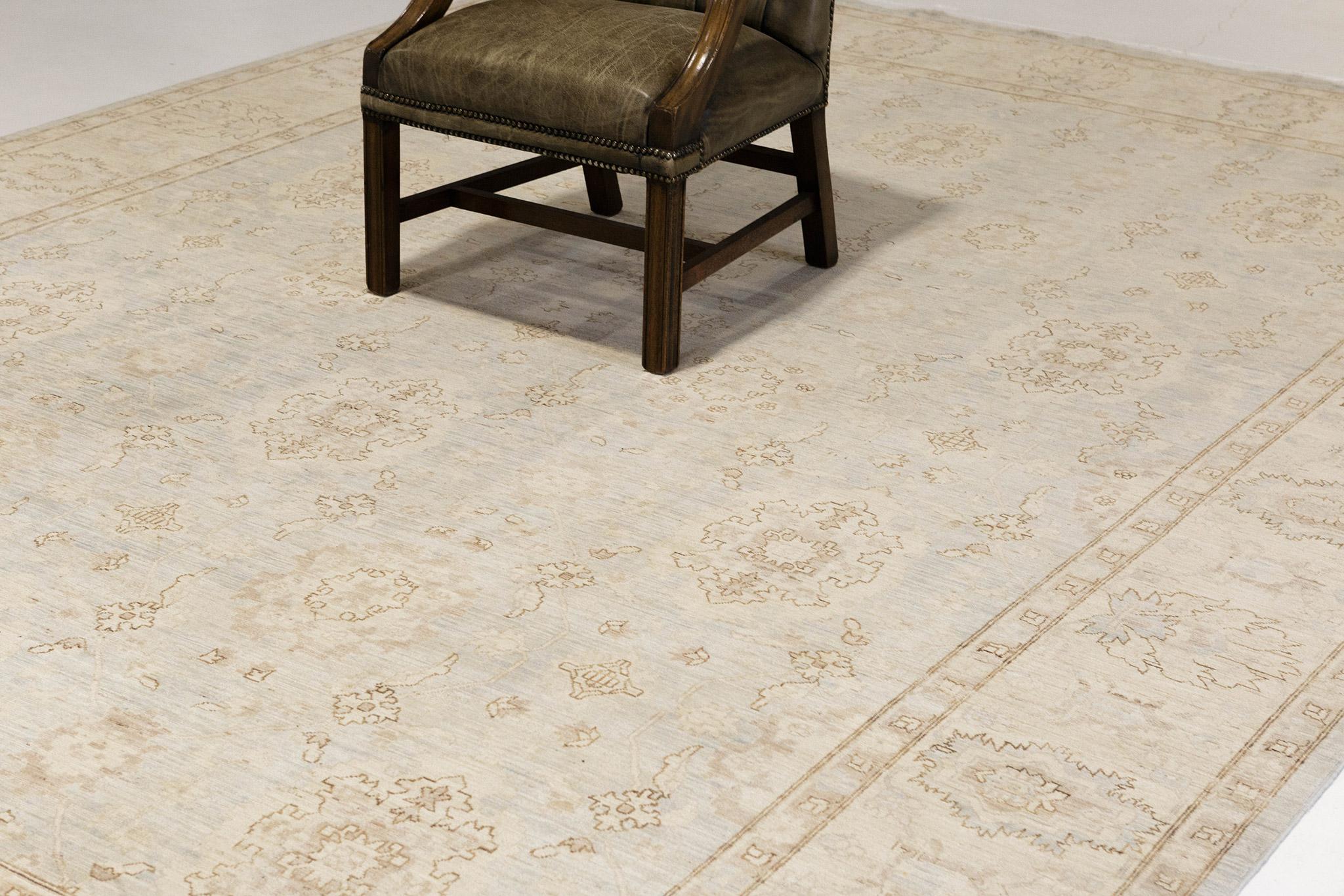 Hand-Knotted Vintage Style Rapture Collection Rug For Sale
