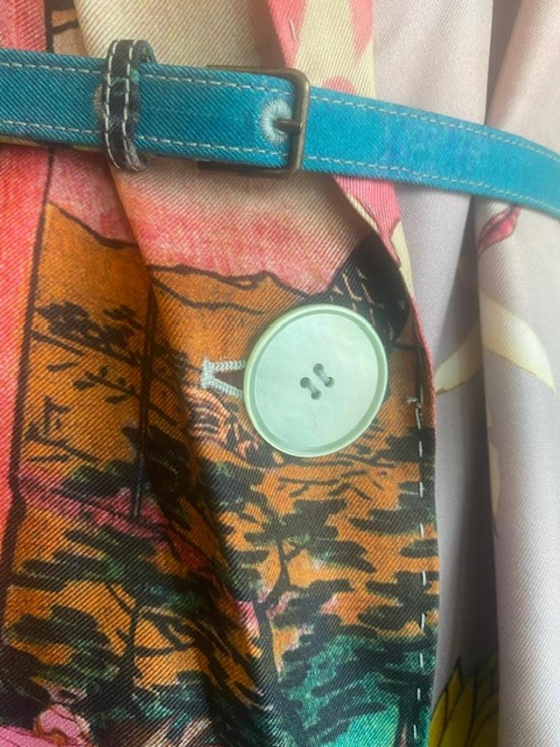 Rochas Seidenrock und -weste im Vintage-Stil. Entworfen von Marco Zanini – im Angebot 2