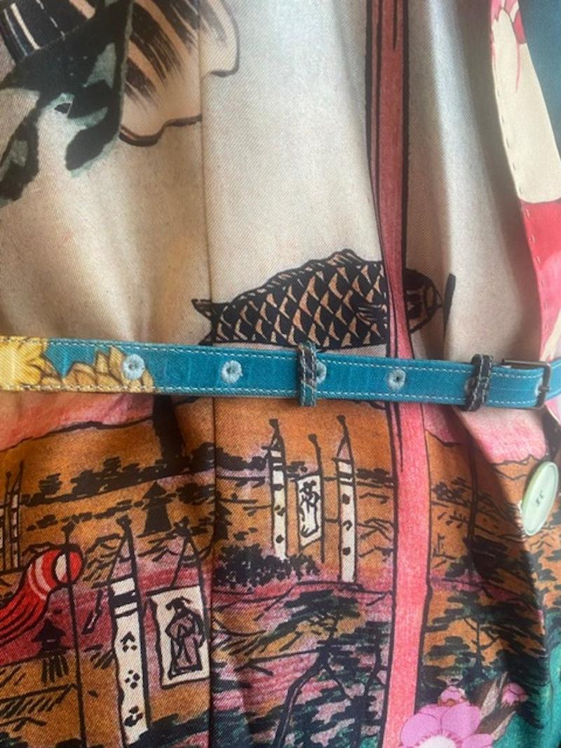 Rochas Seidenrock und -weste im Vintage-Stil. Entworfen von Marco Zanini – im Angebot 3