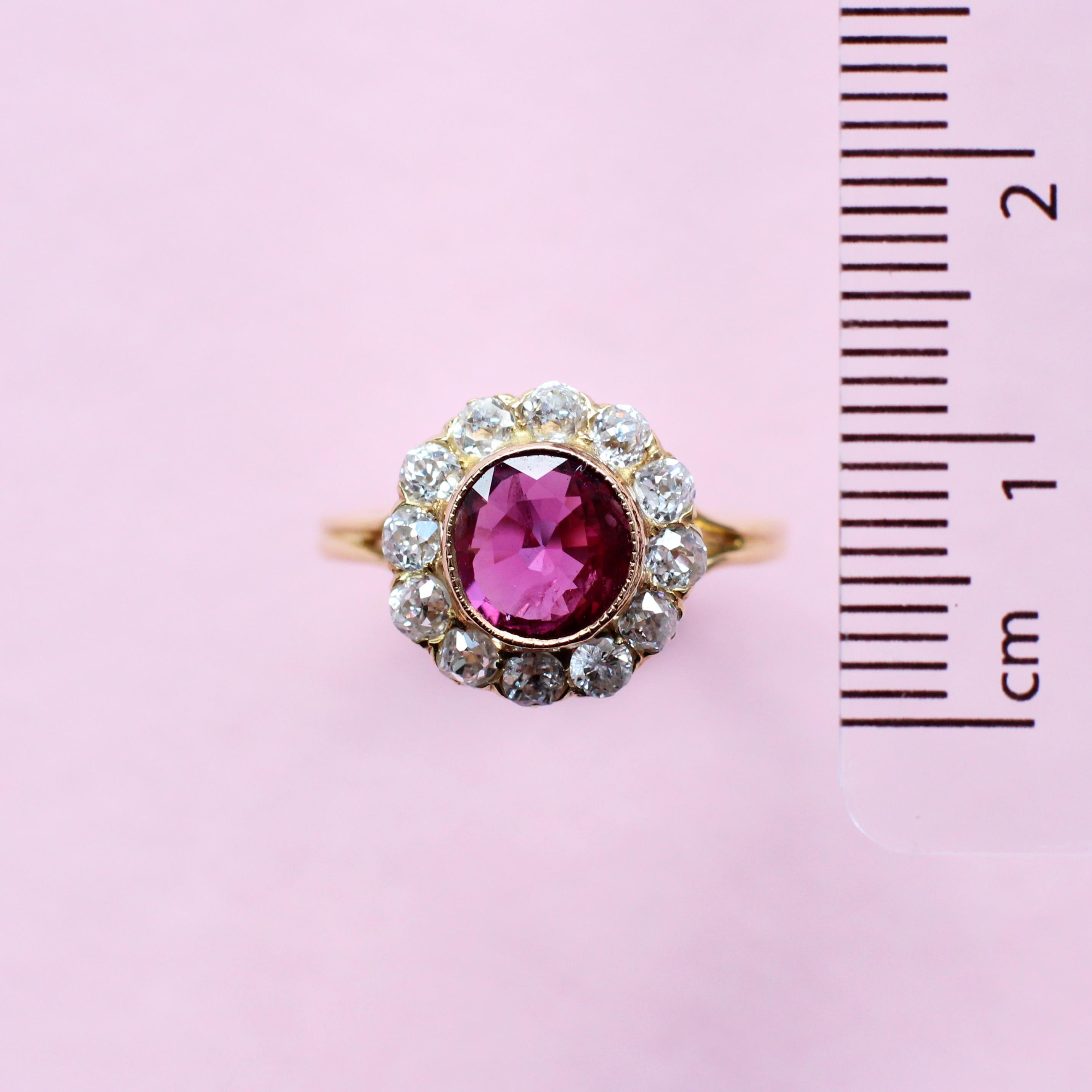 cluster ruby ring