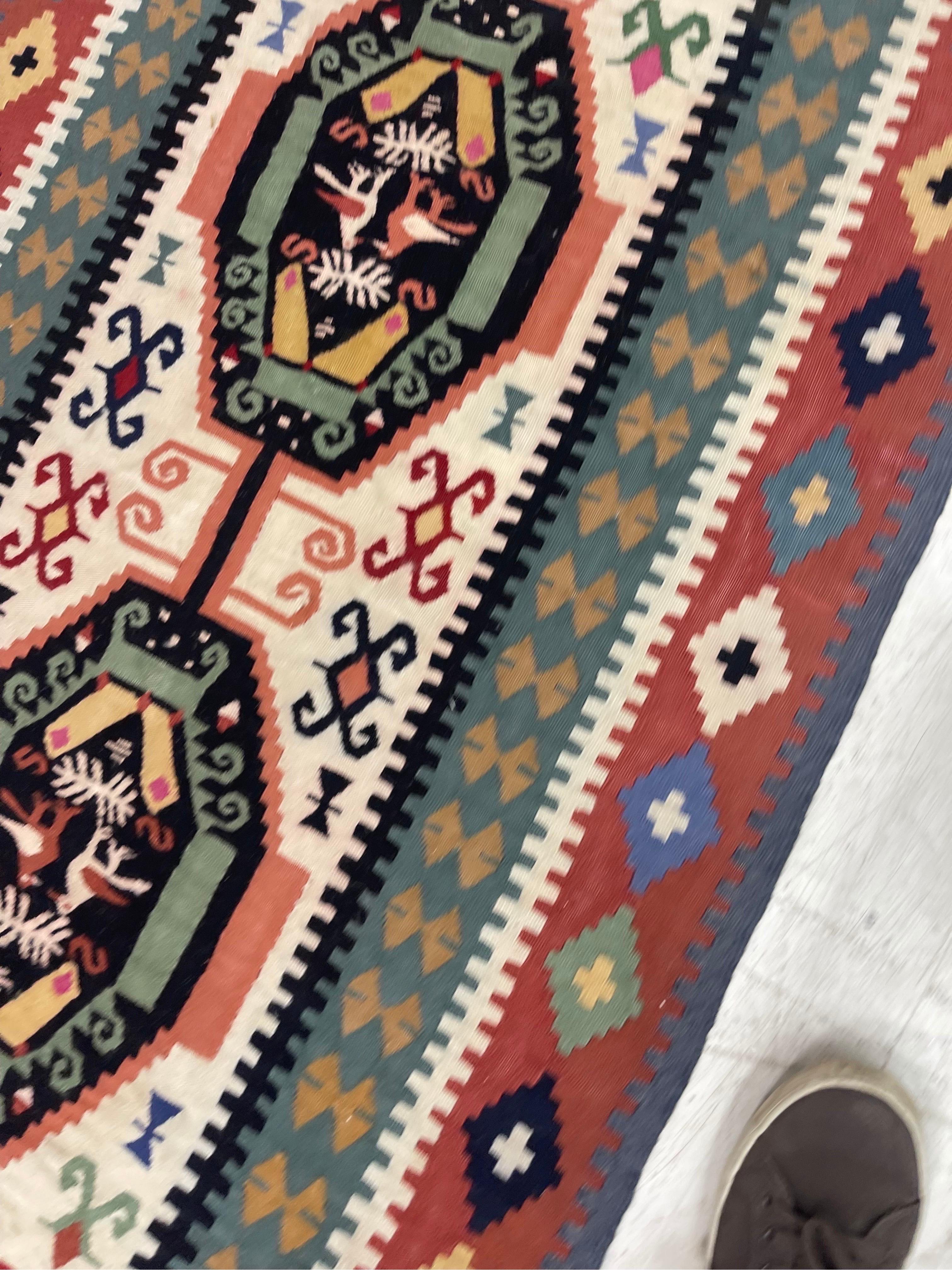 Teppich-Wandteppich im Vintage-Stil, Textil (Moderne der Mitte des Jahrhunderts) im Angebot