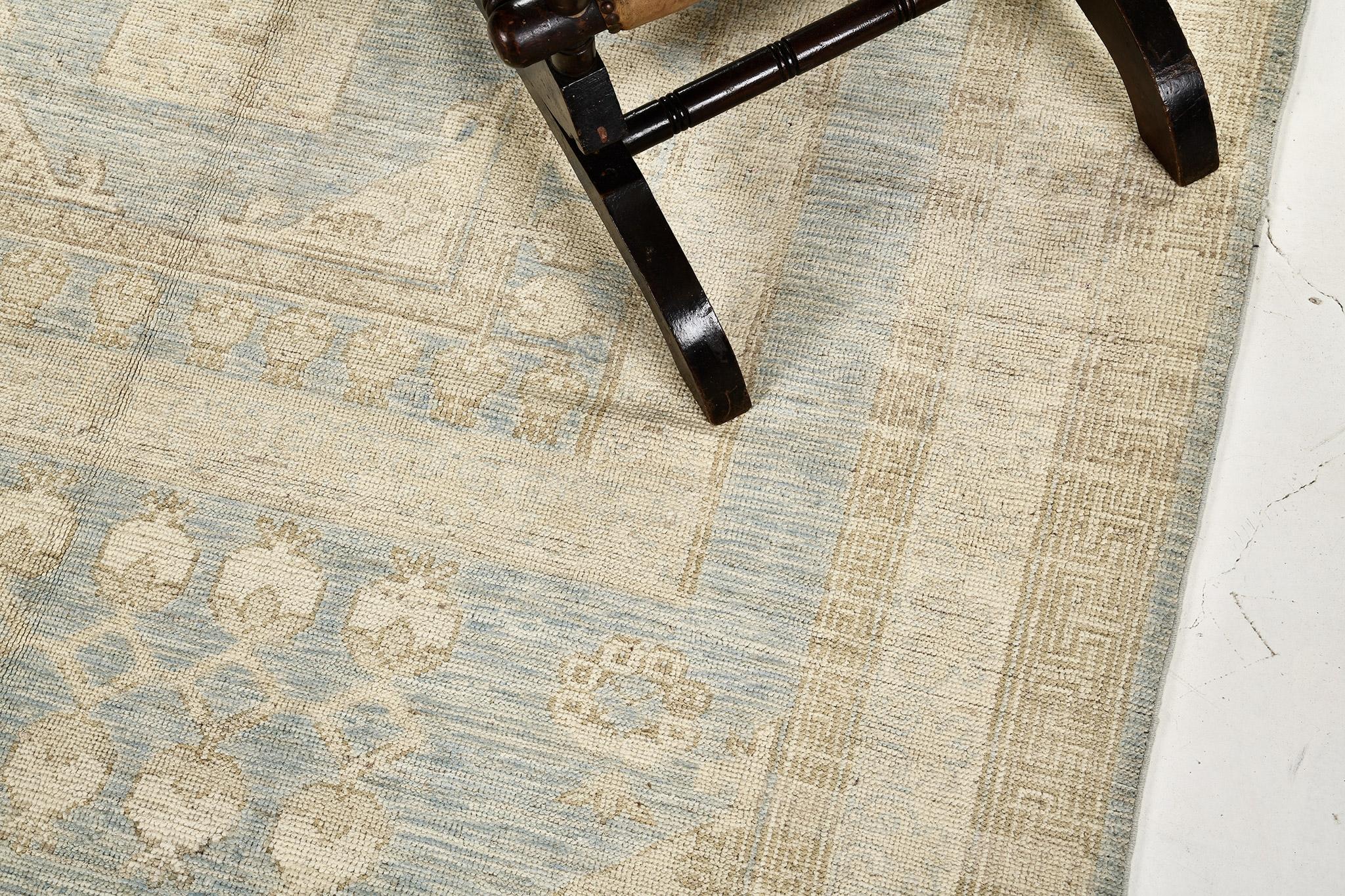 Safira Kollektion Khotan Design-Teppich im Vintage-Stil (Afghanisch) im Angebot