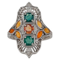 Vintage-Stil Saphir 14k Gold Ring