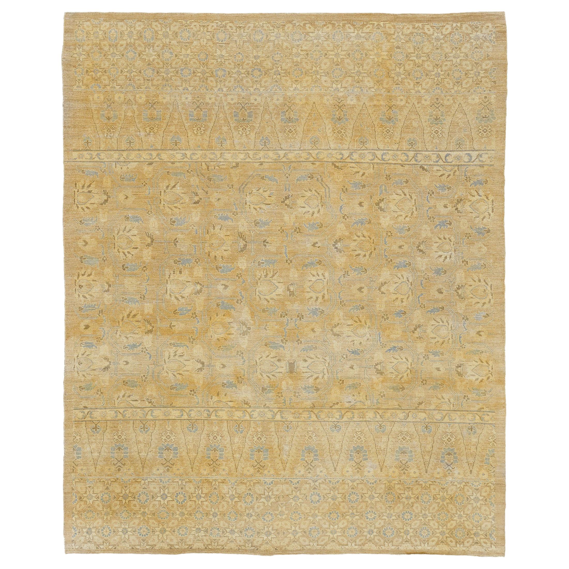 Tapis à motif de châle de style vintage en vente