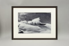 Vintage-Ski-Fotografie:: gerahmte Alpin-Ski-Fotografie:: Nasensprung