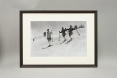 Vintage-Ski-Fotografie:: gerahmte Alpin-Ski-Fotografie:: St. Moritz