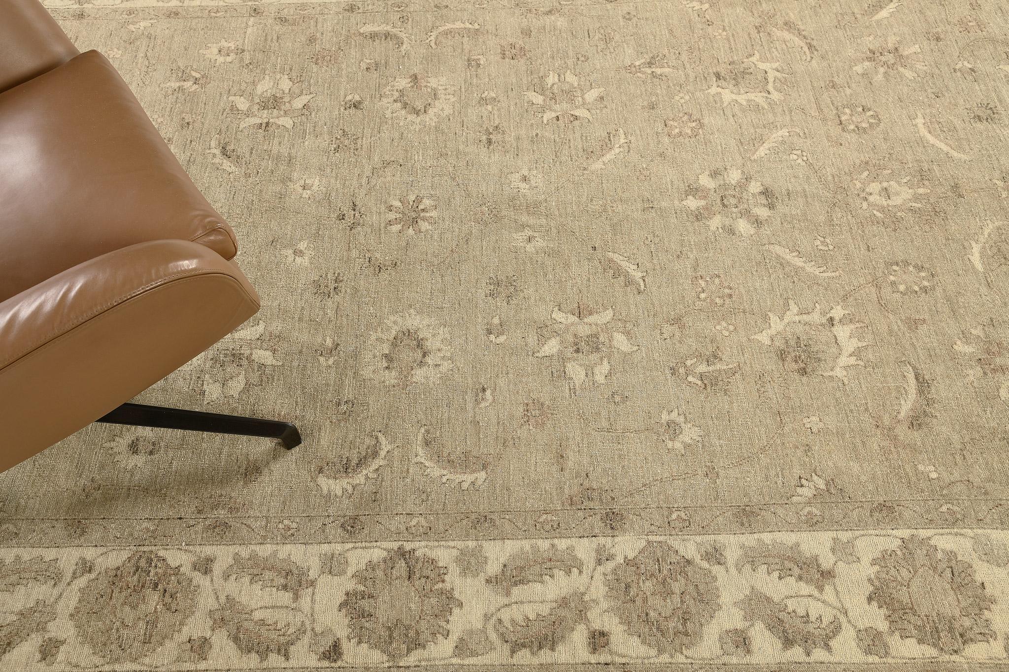 Noué à la main Tapis vintage de style Sultanabad en vente