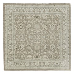 Vintage Style Sultanabad Design Square Rug