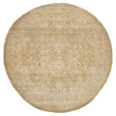 Vintage Style Sultanabad Revival Round Rug