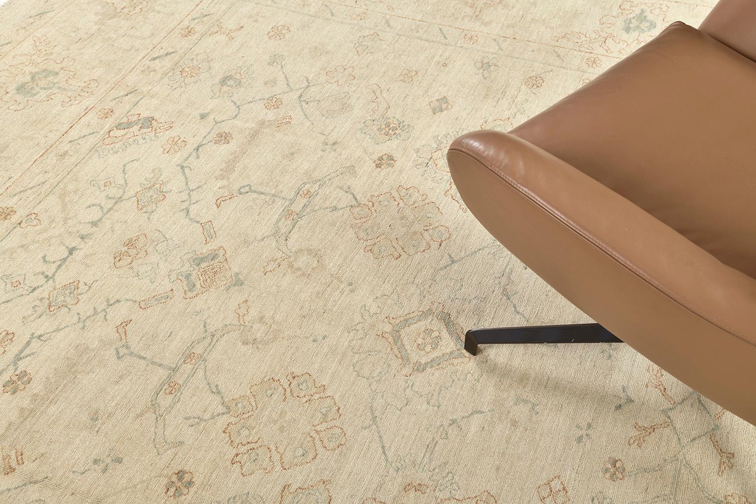 XXIe siècle et contemporain Tapis néo-classique Sultanabad de style vintage en vente