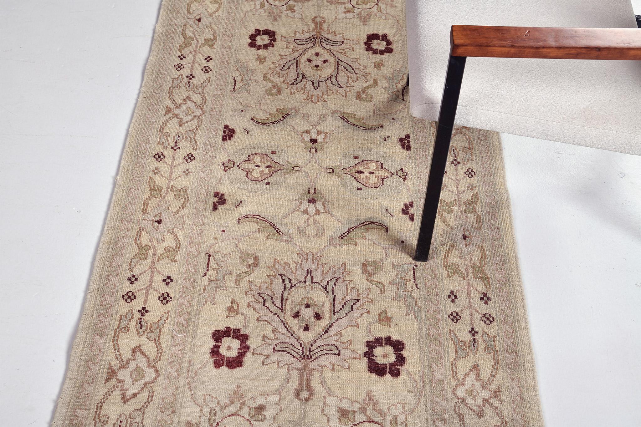 Vintage Style Sultanabad Revival Runner In New Condition For Sale In WEST HOLLYWOOD, CA