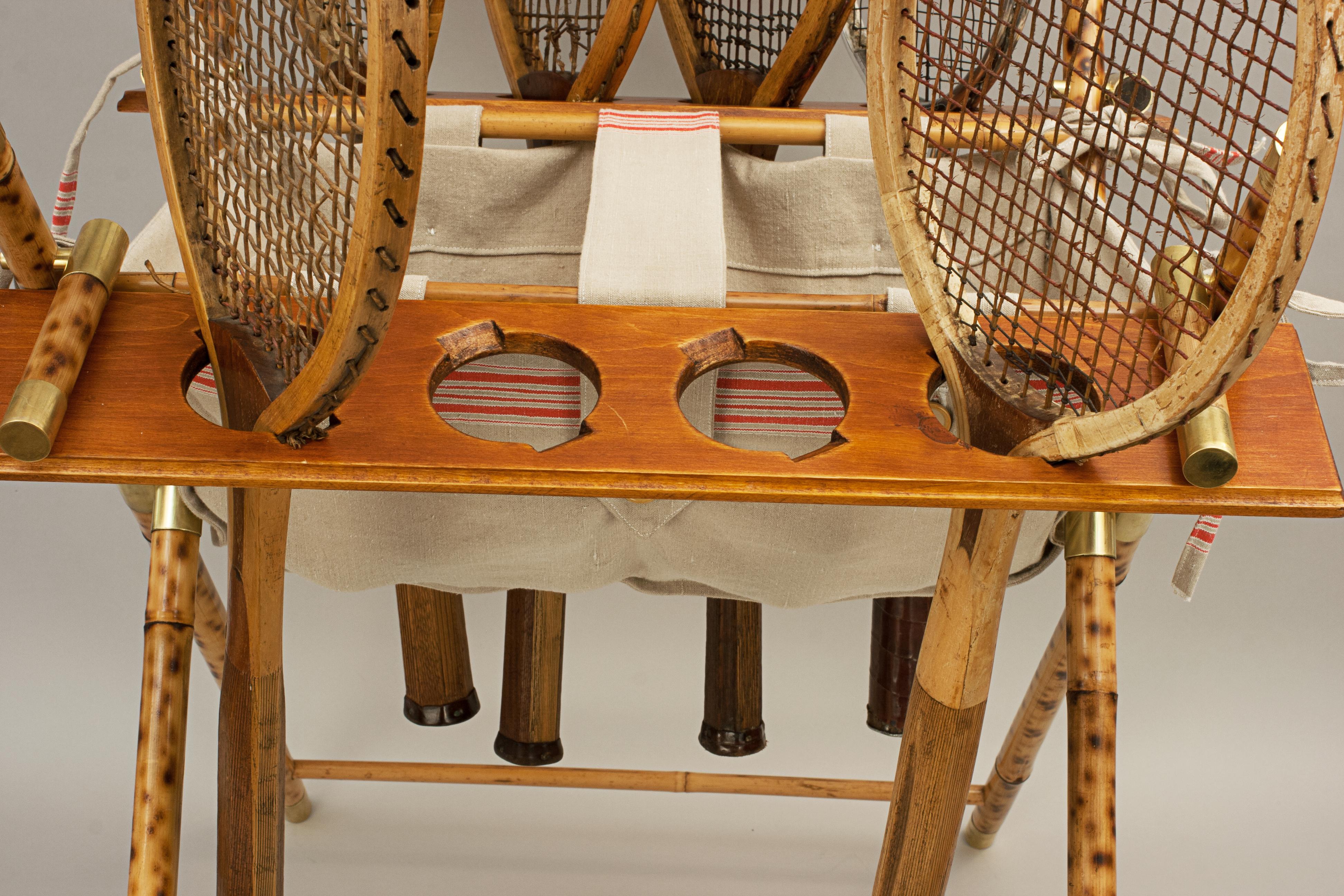 how to hang vintage tennis rackets on wall