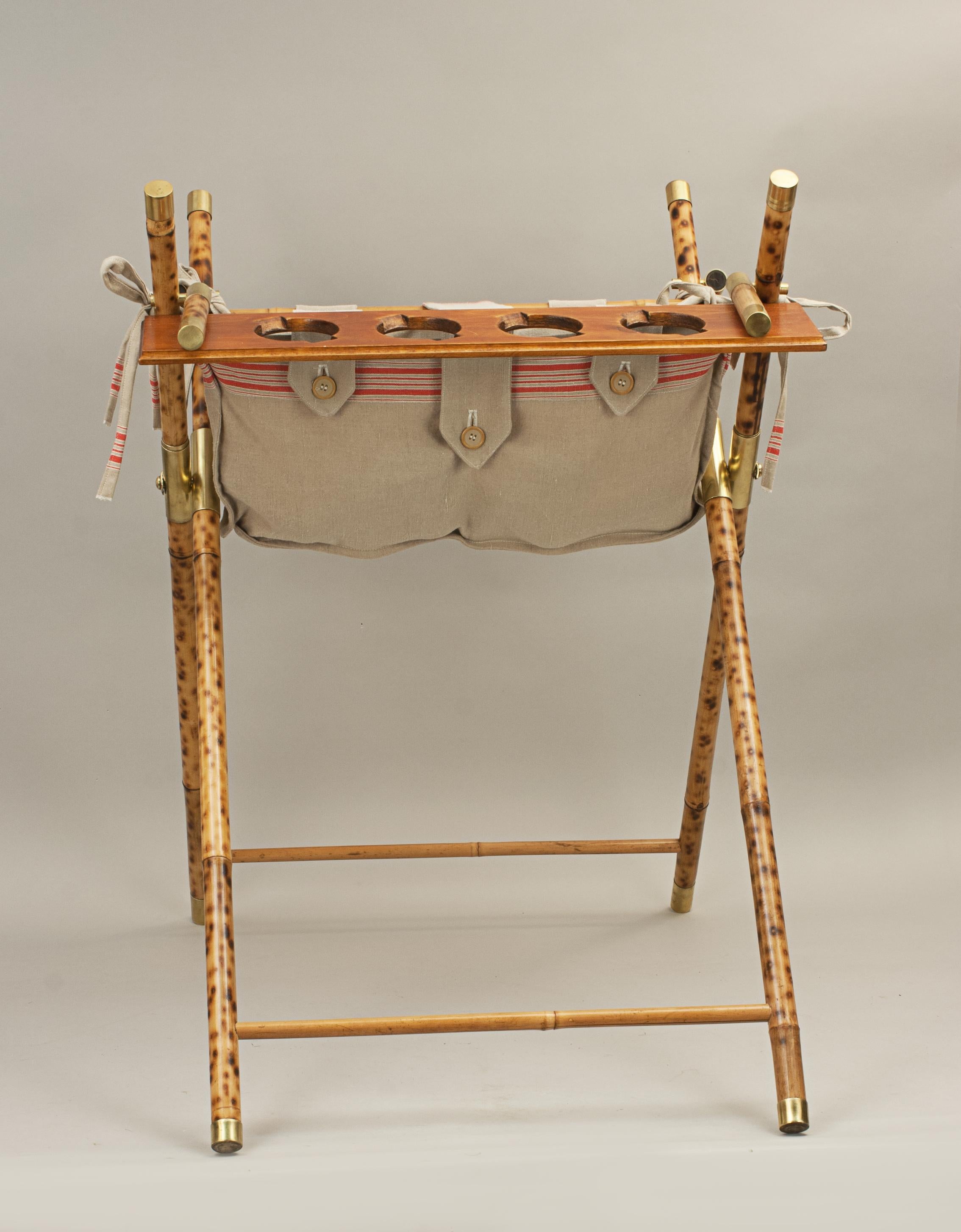 English Vintage Style Tennis Ball Hopper & Racket Display Stand