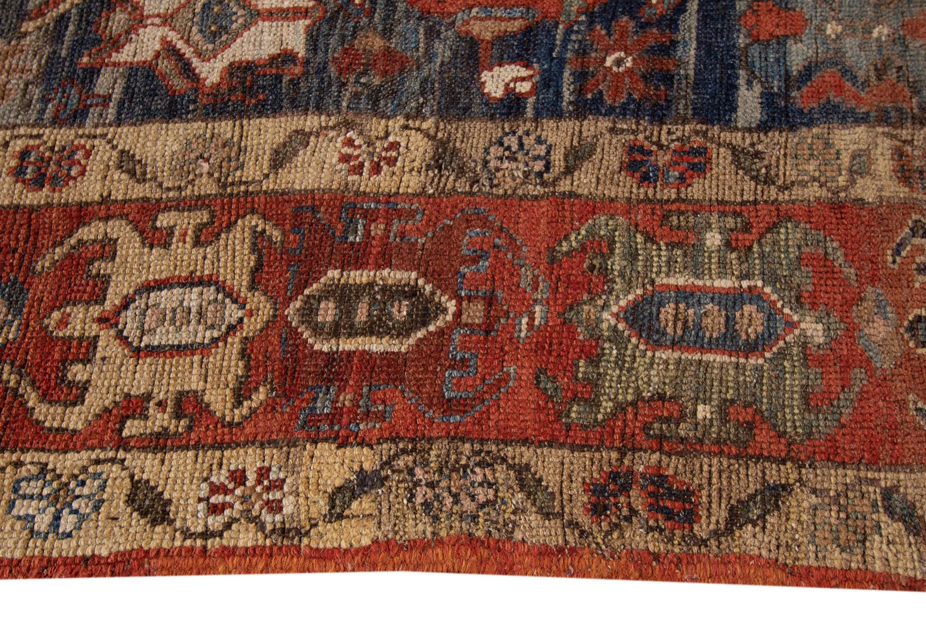 Contemporary Mid-20th Century Vintage Persian Tribal Bakshaish Rug For Sale