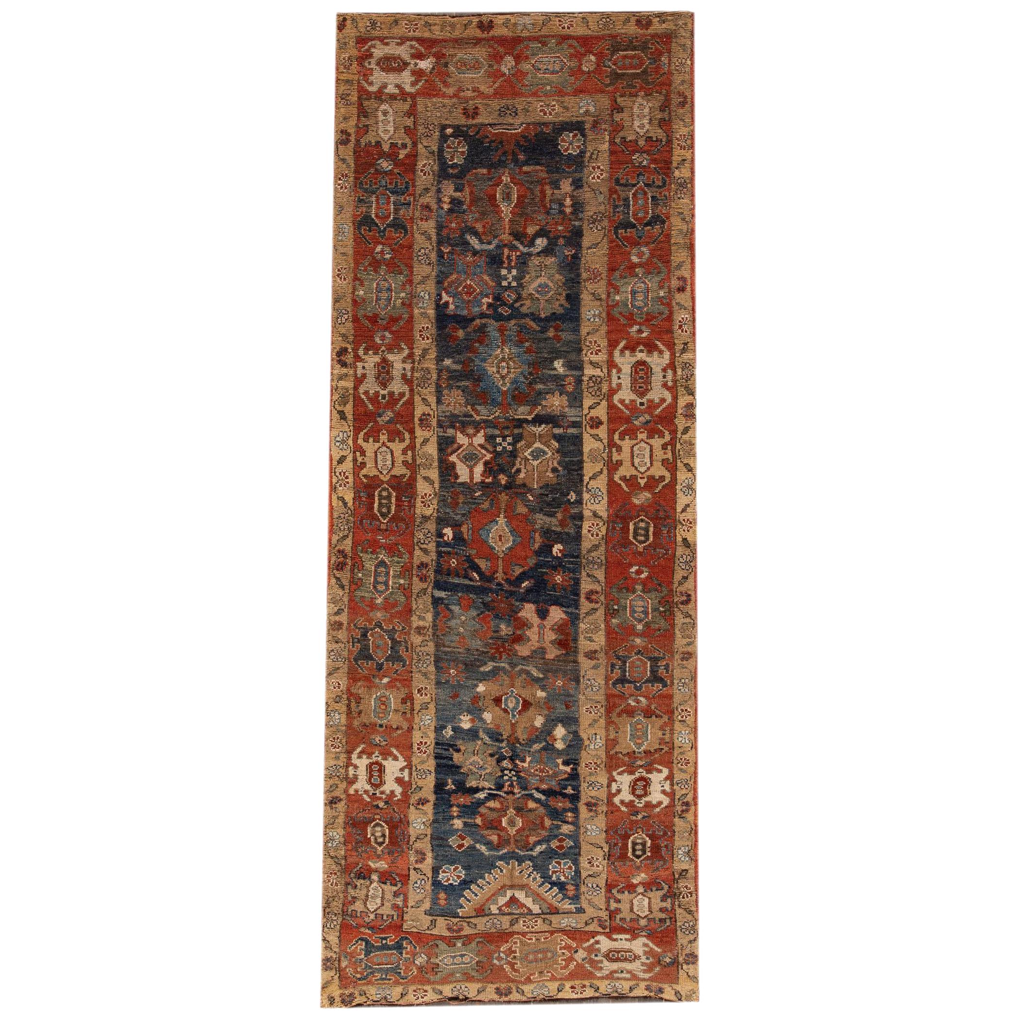 Mid-20th Century Vintage Persian Tribal Bakshaish Rug For Sale